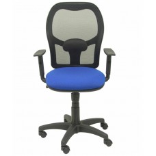 SILLA MODELO ALOCÉN MALLA NEGRA BRAZO REGULABLE ASIENTO BALI AZUL PIQUERAS Y CRESPO 345SNB229B10 (Espera 4 dias) en Huesoi