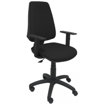 PIQUERAS Y CRESPO Silla Elche CP brazos regulables bali color negro en Huesoi