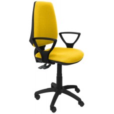 PIQUERAS Y CRESPO Silla Elche S bali amarillo brazos fijos en Huesoi