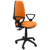 PIQUERAS Y CRESPO Silla Elche S bali naranja brazos fijos en Huesoi
