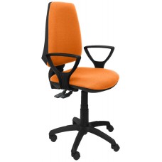 PIQUERAS Y CRESPO Silla Elche S bali naranja brazos fijos en Huesoi