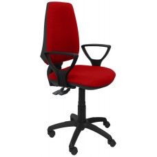 PIQUERAS Y CRESPO Silla Elche S bali color rojo brazos fijos en Huesoi