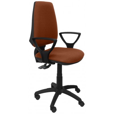PIQUERAS Y CRESPO Silla Elche S bali marron brazos fijos en Huesoi