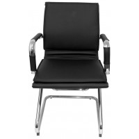 PIQUERAS Y CRESPO Sillon Yeste confidente patin similpiel negro ¡Ultimas unidades!! en Huesoi