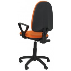 PIQUERAS Y CRESPO Silla Aýna bali naranja claro con brazos en Huesoi