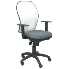 PIQUERAS Y CRESPO Silla Jorquera malla blanca asiento bali gris oscuro en Huesoi