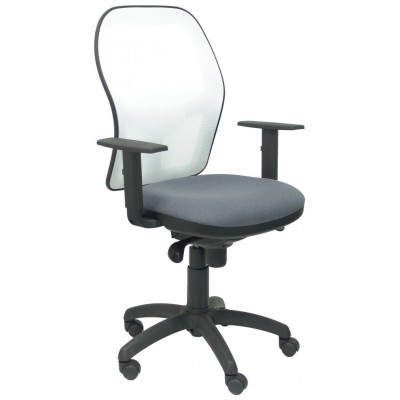 PIQUERAS Y CRESPO Silla Jorquera malla blanca asiento bali gris oscuro en Huesoi