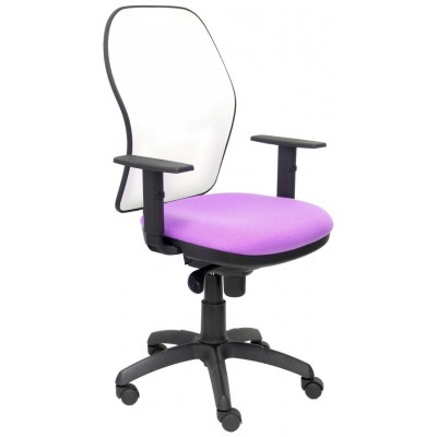 PIQUERAS Y CRESPO Silla Jorquera malla blanca asiento bali lila en Huesoi