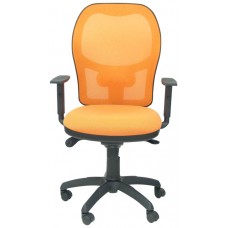 PIQUERAS Y CRESPO Silla Jorquera malla naranja asiento bali naranja en Huesoi
