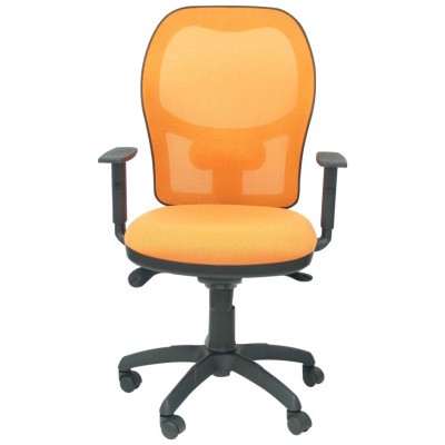 PIQUERAS Y CRESPO Silla Jorquera malla naranja asiento bali naranja en Huesoi