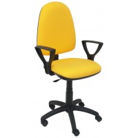 PIQUERAS Y CRESPO Silla Aýna bali amarillo brazos en Huesoi