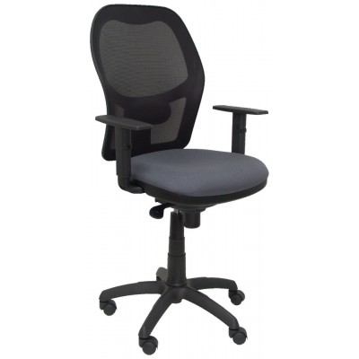 PIQUERAS Y CRESPO Silla Jorquera malla negra asiento bali gris oscuro en Huesoi