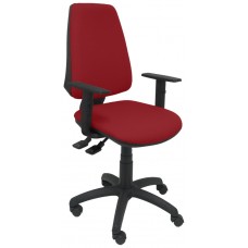 PIQUERAS Y CRESPO Silla Elche S bali color granate brazos regulables en Huesoi