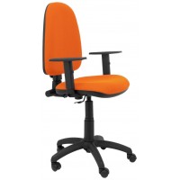 PIQUERAS Y CRESPO Silla Aýna bali naranja brazos regulables en Huesoi
