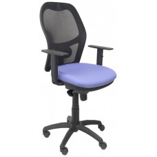 PIQUERAS Y CRESPO Silla Jorquera malla negro asiento azul claro en Huesoi