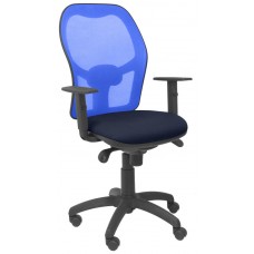 PIQUERAS Y CRESPO Silla Jorquera malla azul asiento bali azul marino en Huesoi
