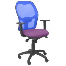 PIQUERAS Y CRESPO Silla Jorquera malla azul asiento bali lila en Huesoi