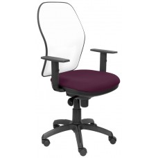 PIQUERAS Y CRESPO Silla Jorquera malla blanca asiento bali morado en Huesoi