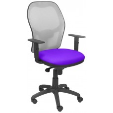 PIQUERAS Y CRESPO Silla Jorquera malla gris asiento bali lila en Huesoi