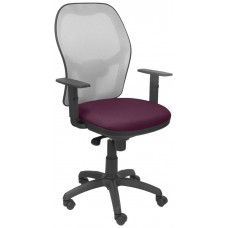 PIQUERAS Y CRESPO Silla Jorquera malla gris asiento bali morado en Huesoi