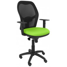 PIQUERAS Y CRESPO Silla Jorquera malla negro asiento verde pistacho en Huesoi