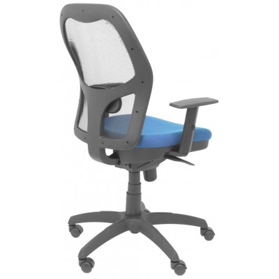 PIQUERAS Y CRESPO Silla Jorquera malla negra asiento bali azul marino en Huesoi