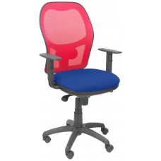 PIQUERAS Y CRESPO Silla Jorquera malla roja asiento bali azul en Huesoi