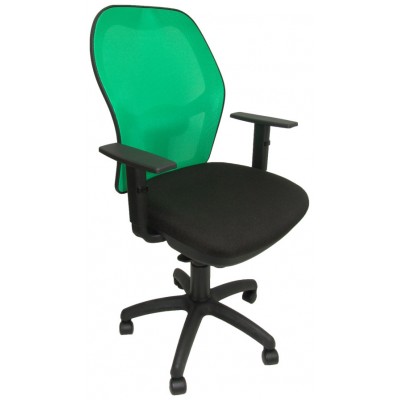 PIQUERAS Y CRESPO Silla Jorquera malla verde asiento bali negro en Huesoi