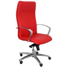 PIQUERAS Y CRESPO Sillon Caudete piel rojo ferrari en Huesoi