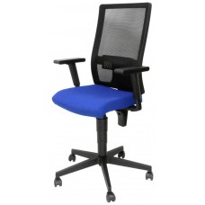 PIQUERAS Y CRESPO NOWY STYL Silla Taktik respaldo malla negro asiento aran azul en Huesoi