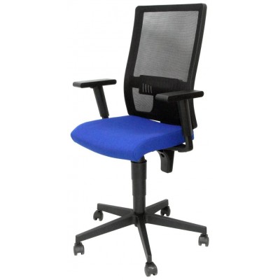 PIQUERAS Y CRESPO NOWY STYL Silla Taktik respaldo malla negro asiento aran azul en Huesoi