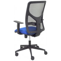 PIQUERAS Y CRESPO Silla Motilla malla negra asiento bali azul brazo regulable en Huesoi