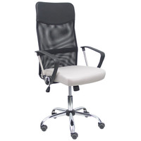 PIQUERAS Y CRESPO FOROL Silla Gontar respaldo malla negro asiento gris claro en Huesoi