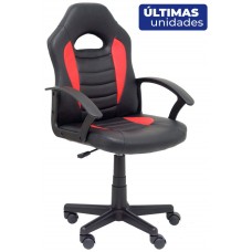 PIQUERAS Y CRESPO Silla juvenil gaming Mohedas similpiel negro y rojo ¡Ultimas unidades!! en Huesoi