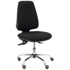 PIQUERAS Y CRESPO Silla Elche S 24 horas bali negro base cromada ruedas parque en Huesoi