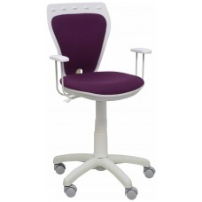 PIQUERAS Y CRESPO NOWY STYL Silla juvenil Ministyle blanca bali morado en Huesoi