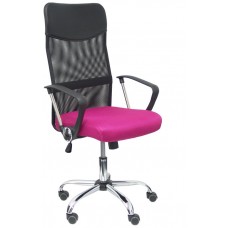 PIQUERAS Y CRESPO Silla Gontar respaldo malla negro asiento rosa ¡Ultimas unidades!! en Huesoi