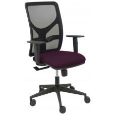 PIQUERAS Y CRESPO Silla Motilla malla negra asiento bali morado brazo regulable en Huesoi