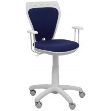 PIQUERAS Y CRESPO NOWY STYL Silla juvenil Ministyle blanca bali azul marino en Huesoi