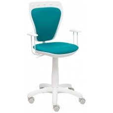 PIQUERAS Y CRESPO NOWY STYL Silla juvenil Ministyle blanca bali turquesa en Huesoi