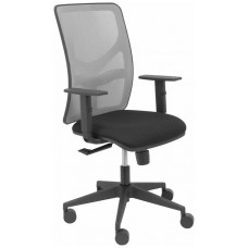 PIQUERAS Y CRESPO Silla Motilla malla gris asiento bali negro brazo regulable en Huesoi