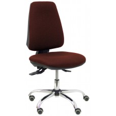 PIQUERAS Y CRESPO Silla Elche S 24 horas bali marron oscuro base cromada ruedas parque en Huesoi