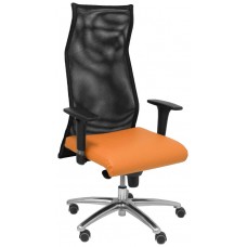 PIQUERAS Y CRESPO Sillon Sahuco similpiel naranja en Huesoi