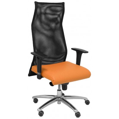 PIQUERAS Y CRESPO Sillon Sahuco similpiel naranja en Huesoi