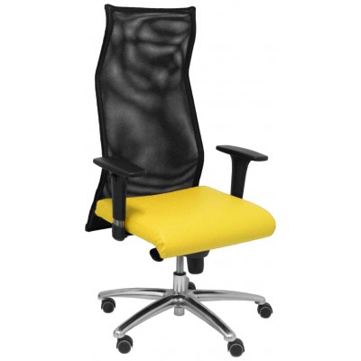 PIQUERAS Y CRESPO Sillon Sahuco similpiel amarillo en Huesoi