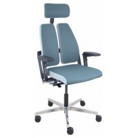 PIQUERAS Y CRESPO NOWY STYL Silla Xilium Duo traslak X-move bondai gris y gris claro brazos 4D cabecero gris en Huesoi