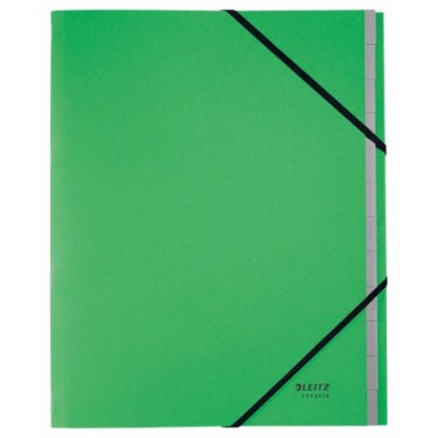 CARPETA CLASIFICADORA DE CARTON 12 POSICIONES A4 RECYCLE 100% VERDE LEITZ 39150055 (Espera 4 dias) en Huesoi