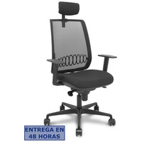 PIQUERAS Y CRESPO Silla Alares sincro malla negra bali negro brazo regulable cabecero regulable en Huesoi