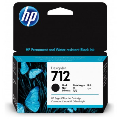 HP DesignJet T200/T600, Cartucho Negro 712 en Huesoi