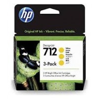 HP DesignJet T200/T600, 3 Pack Cartuchos Amarillo 712 en Huesoi